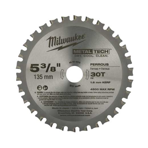 Milwaukee Circular Saw Blade Carbide Teeth Metal Cutting Durable 8 in x 50